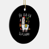Kerstllama Keramisch Ornament (Rechts)