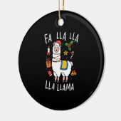 Kerstllama Keramisch Ornament (Links)