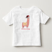 Kerstllama Kinder Shirts (Voorkant)