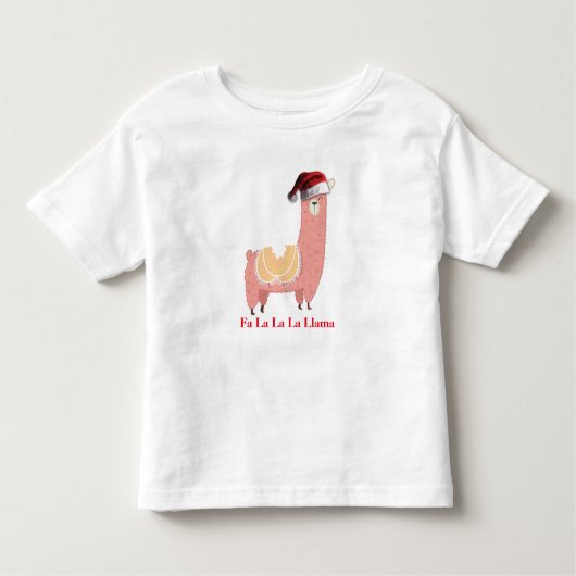 Kerstllama Kinder Shirts (Voorkant)