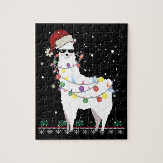 Kerstllama Legpuzzel (Verticaal)
