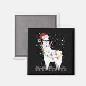 Kerstllama Magneet (Voorkant / Achterkant)