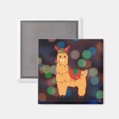 Kerstllama Magneet (Voorkant / Achterkant)