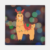 Kerstllama Magneet (Voorkant)