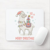 Kerstllama Muismat (Met muis)