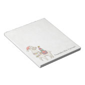 Kerstllama Notitieblok (Schuin)