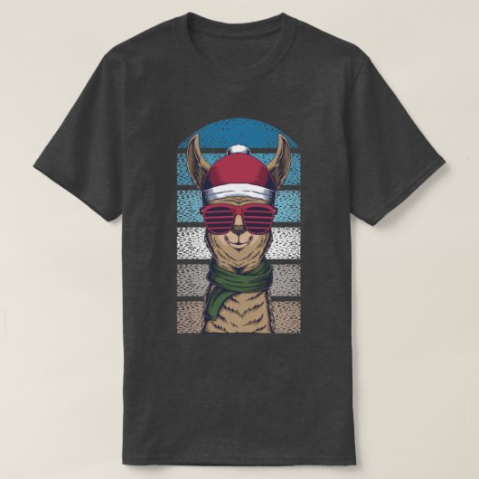 Kerstllama T-shirt (Design voorkant)