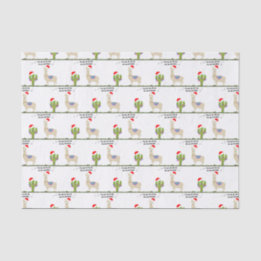 Kerstllama Tissuepapier