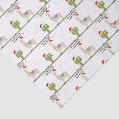 Kerstllama Tissuepapier (Detail)