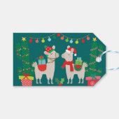 Kerstllamas Cadeaulabel (Voorkant (Horizontaal))
