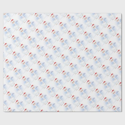 Kerstllamas  cadeaupapier (Vlak)