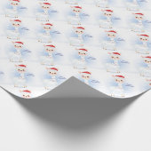 Kerstllamas  cadeaupapier (Hoek)