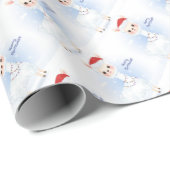 Kerstllamas  cadeaupapier (Rol Hoek)