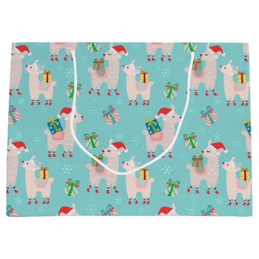 Kerstllamas Groot Cadeauzakje (Voorkant)