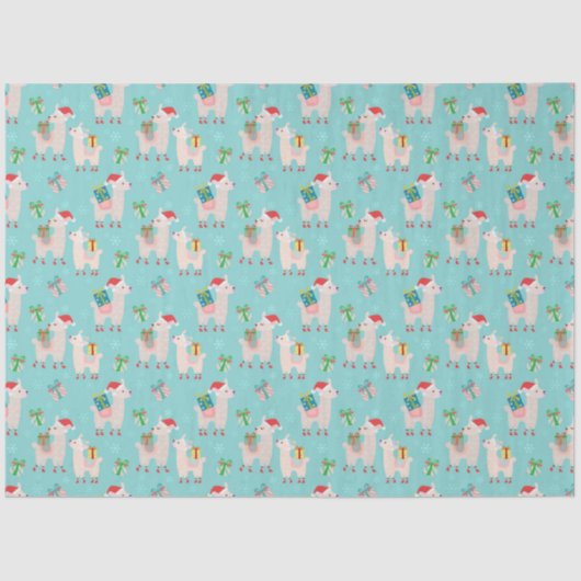 Kerstllamas Tissuepapier (Voorkant)
