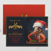 kerstlobster kaart (Voorkant / Achterkant)