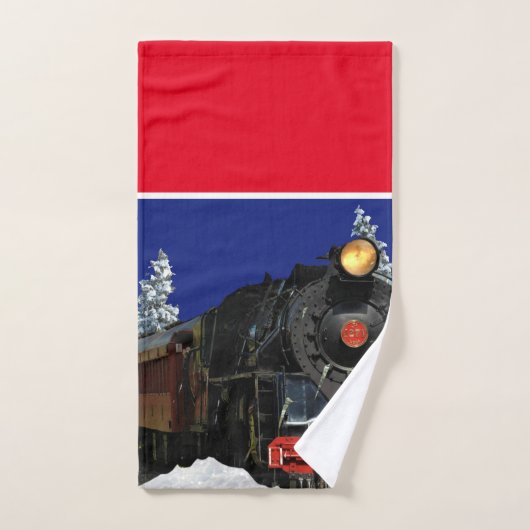 kerstlocomotief trein/doekdoekset bad handdoek (Handdoek)