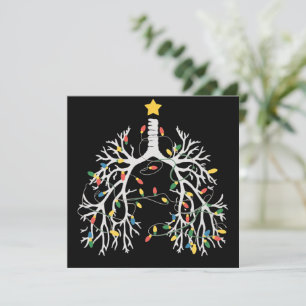 Kerstlong Ademhalingstherapeut RT Verpleegkundige  Feestdagenkaart