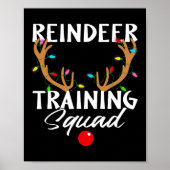 Kerstloopbaantrainingspad T Poster (Voorkant)