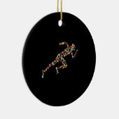 Kerstloper Keramisch Ornament (Rechts)