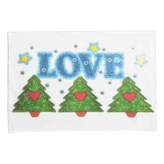 Kerstlove-draagtassen, standaardformaat kussensloop (Voorkant-Rechts)