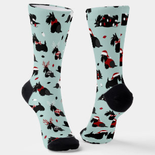 Kerstloze Schotse terrier Socks Sokken