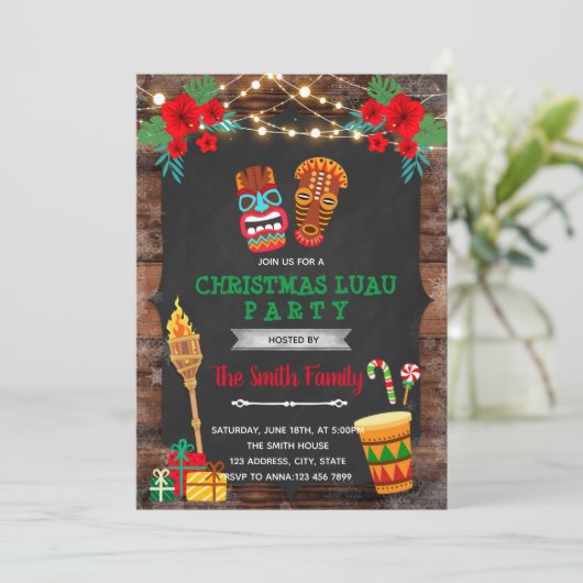 Kerstluau-thema Kaart (Staand voorkant)