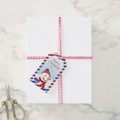 Kerstluchtpost met Snowman Gift-Label Cadeaulabel (Met Touw)
