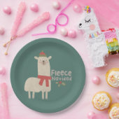 Kerstlui Pun: vlooien Navidad Papieren Bordje (Feest)