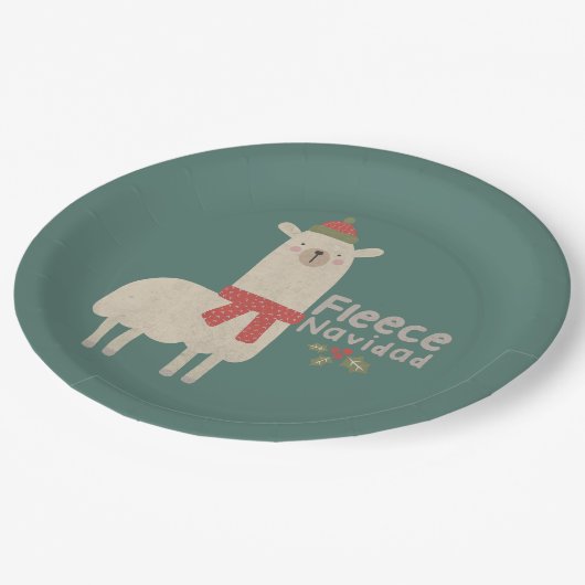 Kerstlui Pun: vlooien Navidad Papieren Bordje (Gekanteld)