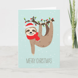 Kerstluiaard aangepaste foto feestdagen kaart