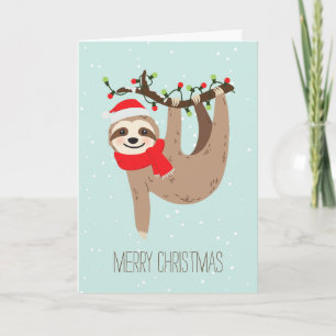 Kerstluiaard aangepaste foto feestdagen kaart