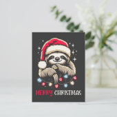 Kerstluiaard Festive Kerstman Feestdagenkaart (Staand voorkant)