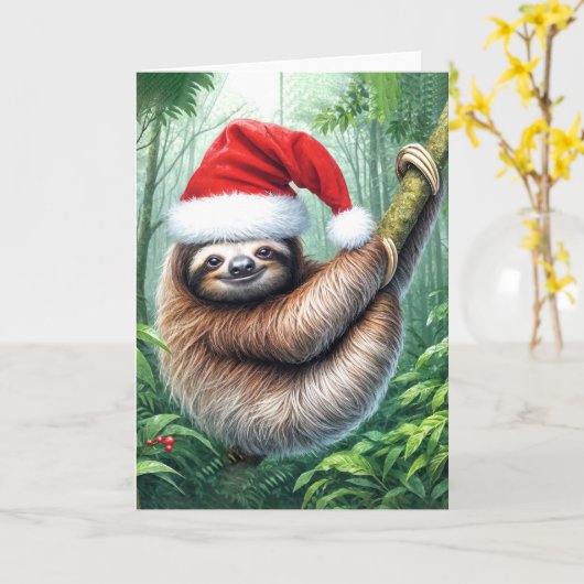 Kerstluiaard in het regenwoud kaart (Gele Bloem)