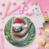 Kerstluiaard in het regenwoud papieren bordje (Feest)