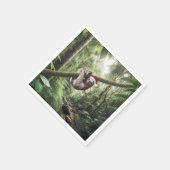 Kerstluiaard in het regenwoud servet (Hoek)