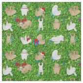 Kerstluiaard kerststof stof (Swatch)