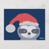 Kerstluiaard met kerstmuts briefkaart (Achterkant)