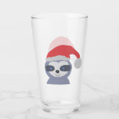 Kerstluiaard met kerstmuts glas (Achterkant)