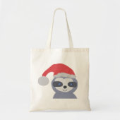 Kerstluiaard met kerstmuts tote bag (Voorkant)