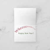 Kerstluiaard sleept langs steile helling feestdagen kaart (Binnen)