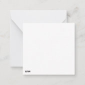 Kerstluiaard vakantiekaart notitiekaartje (Achterkant)