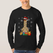 Kerstluiboom Llama Santa Hat Xmas T-shirt (Voorkant)