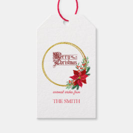 kerstluidop cadeaulabel