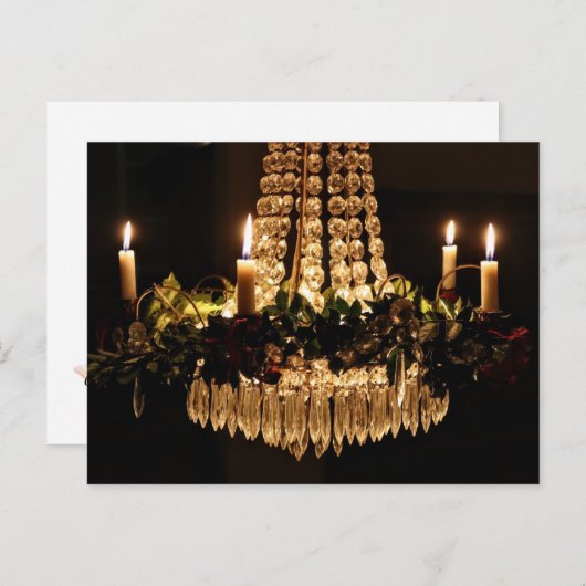 kerstluier feestdagenkaart (Voorkant / Achterkant)