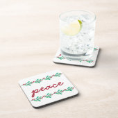 Kerstluiers en kerstaven bier onderzetter (Rechterzijde)