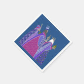 Kerstluiers - Mannen met kerstmis Servetten (Hoek)