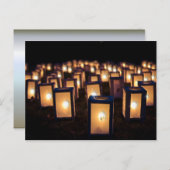 Kerstluiers 's nachts feestdagenkaart (Voorkant / Achterkant)