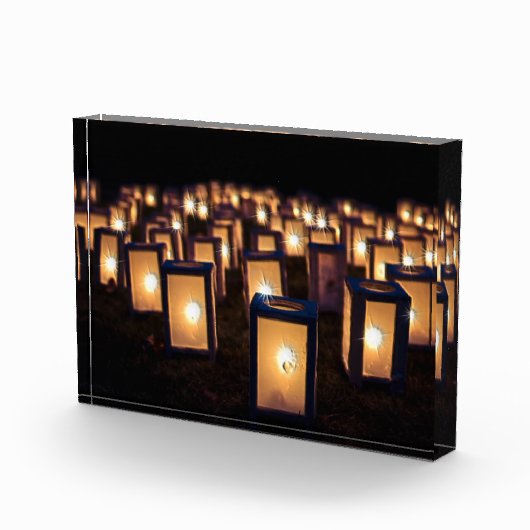 Kerstluiers 's nachts fotoblokken (Rechts)