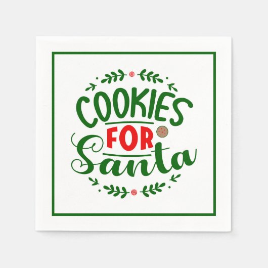 Kerstluiers Servet (Voorkant)